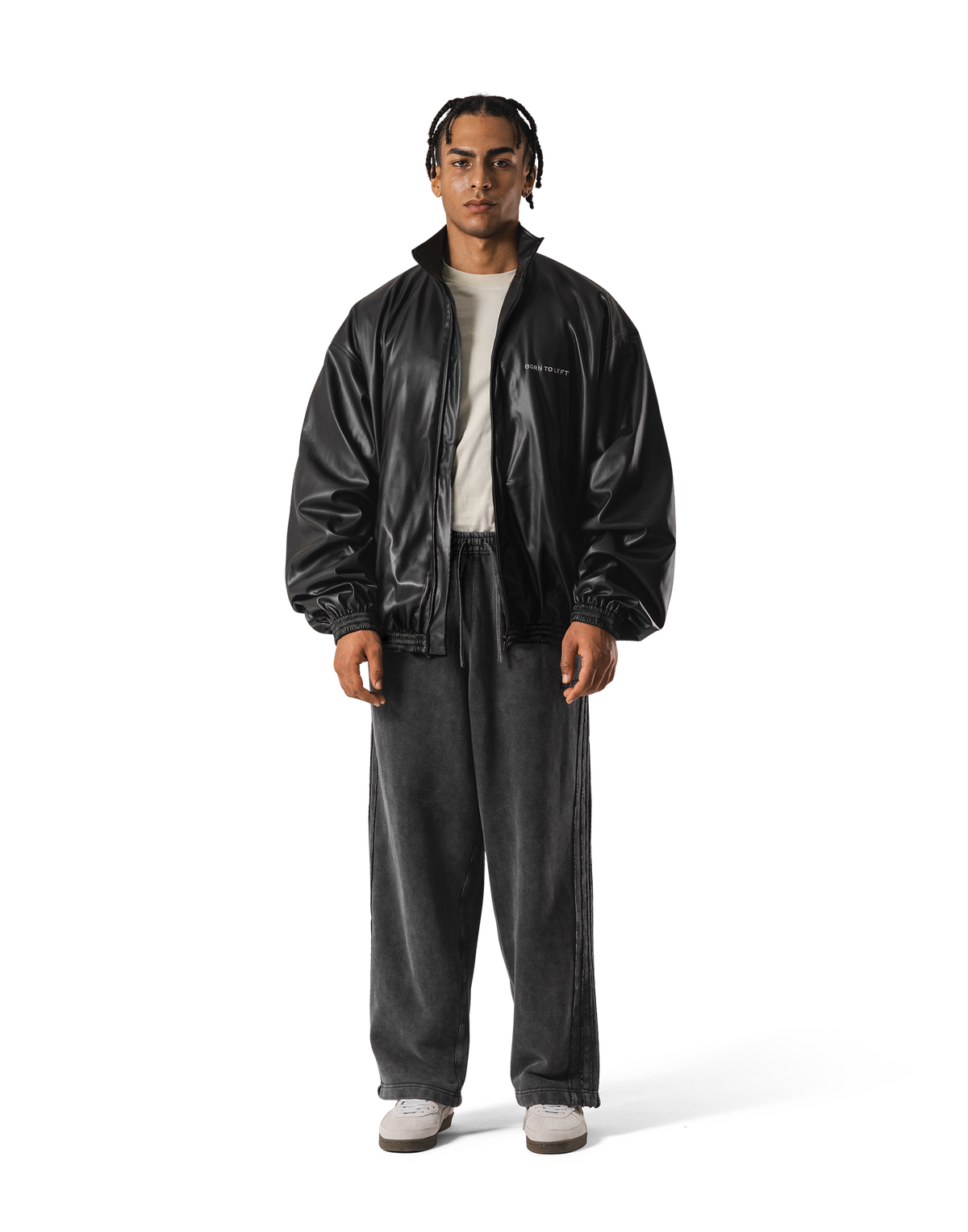 Synthetic Leather Oversize Jacket - Black – LÝFT