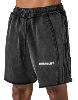 2Line Vintage Sweat Shorts - Black