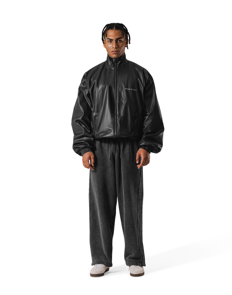 Synthetic Leather Oversize Jacket - Black – LÝFT Synthetic Leather Oversize Jacket - Black – LÝFT