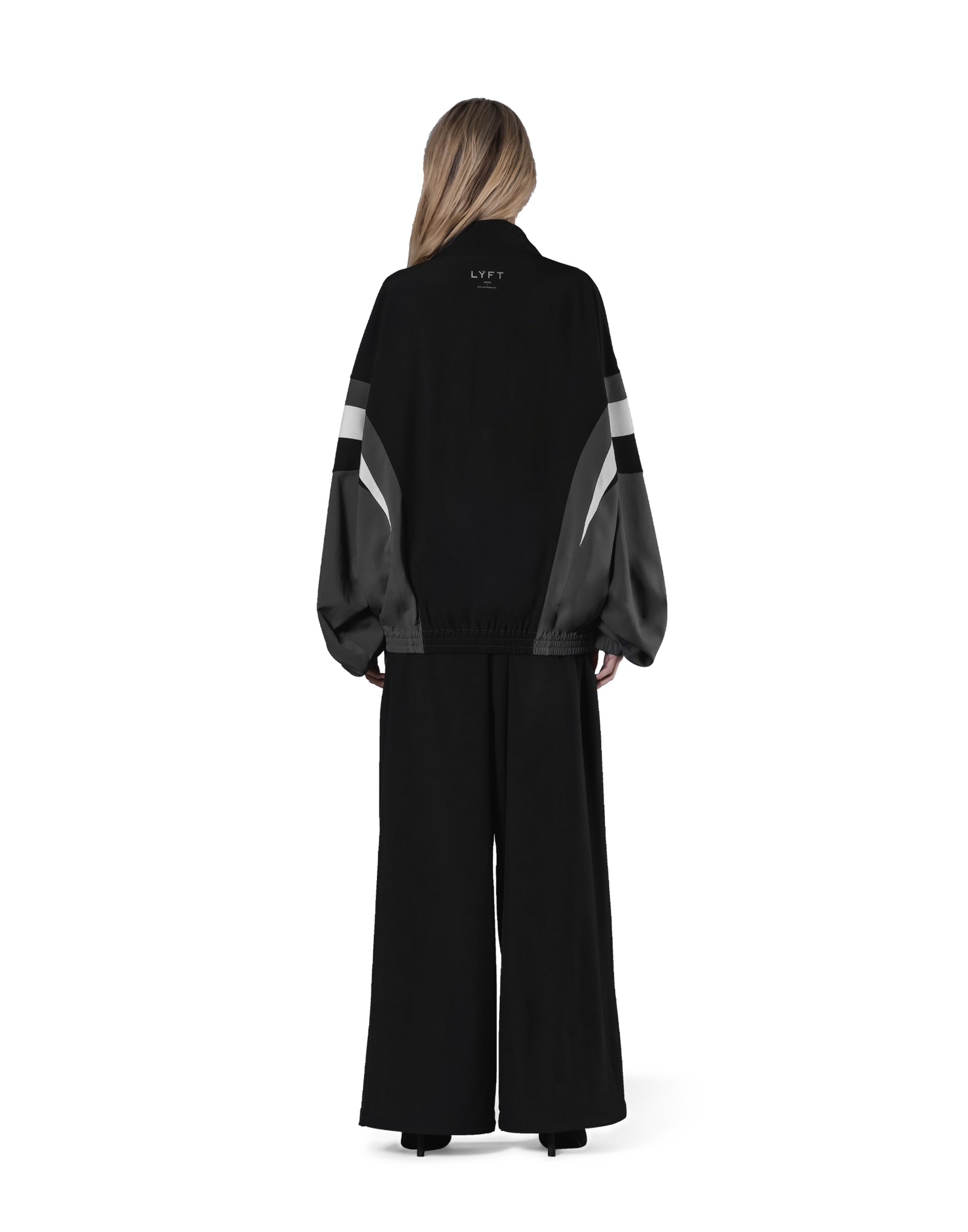2Line Oversize Track Jacket V.2 - Black – LÝFT 2Line Oversize Track Jacket V.2 - Black – LÝFT
