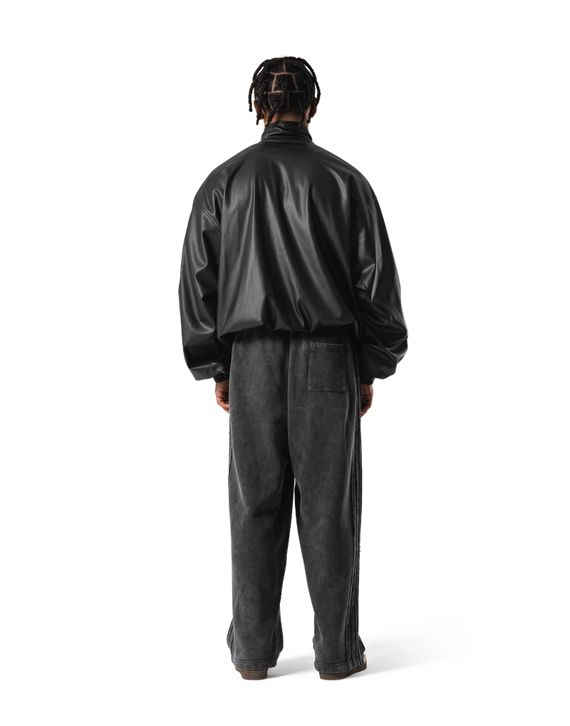 Synthetic Leather Oversize Jacket - Black – LÝFT