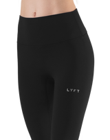 LYCRA® Brushed Inside Standard Leggings - Black