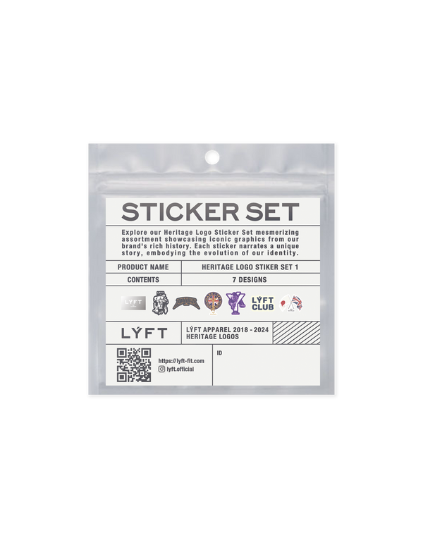 LÝFT Design Sticker Set Ver.1 - Silver