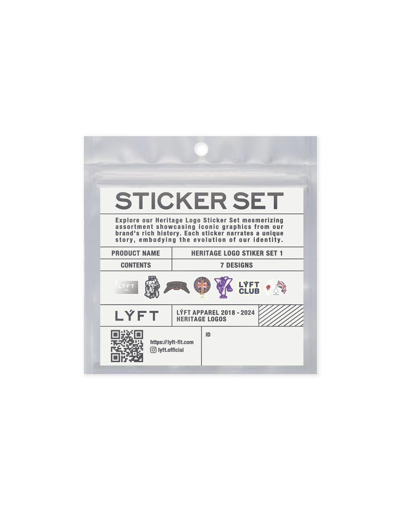 LÝFT Design Sticker Set Ver.1 - Silver