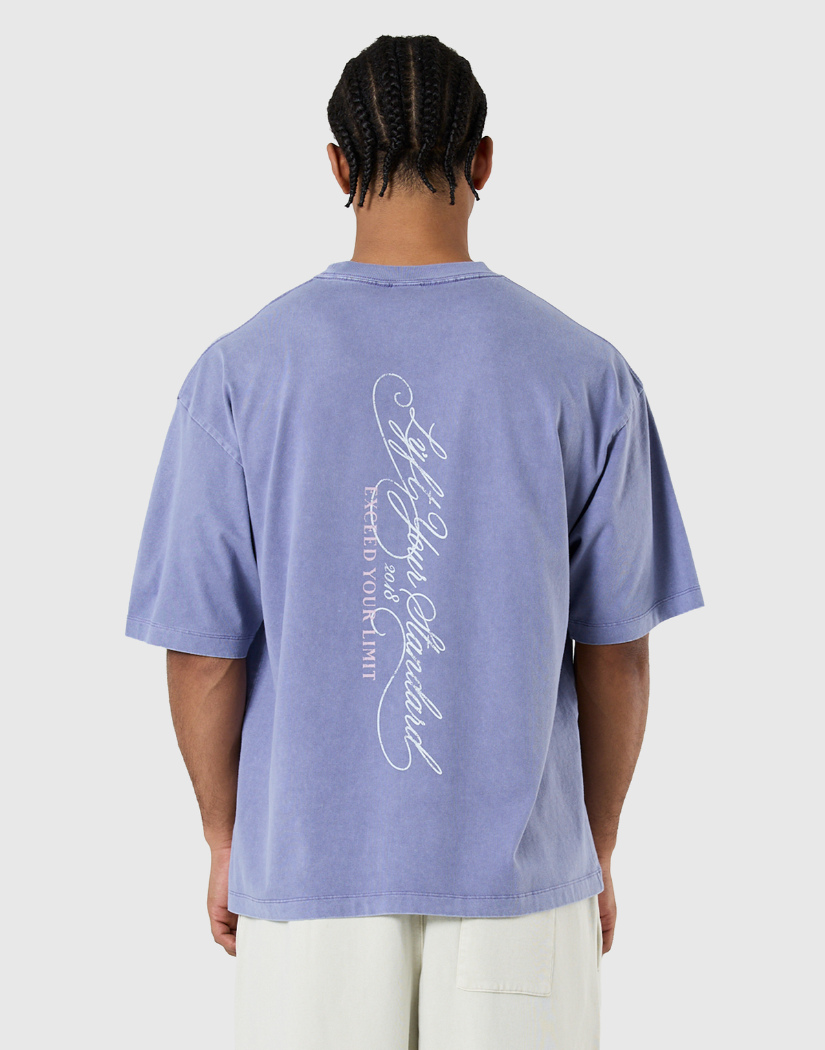 Pegasus Emblem Graphic Vintage Big T-Shirt - Navy