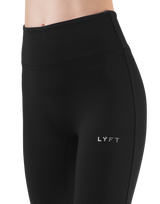 LYCRA® Brushed Inside Flare Leggings - Black