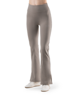LYCRA® Brushed Inside Flare Leggings - Beige