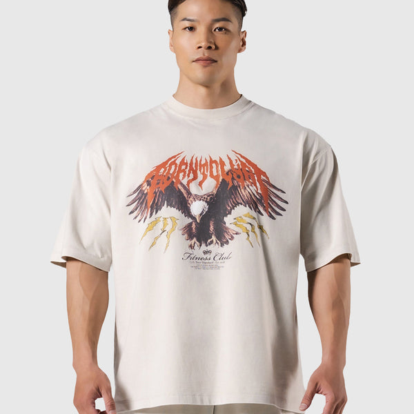 トップス LYFT EAGLE GRAPHIC VINTAGE BIG T-SHIRT M Eagle Graphic Vintage Big T-Shirt - Ivory – LÝFT