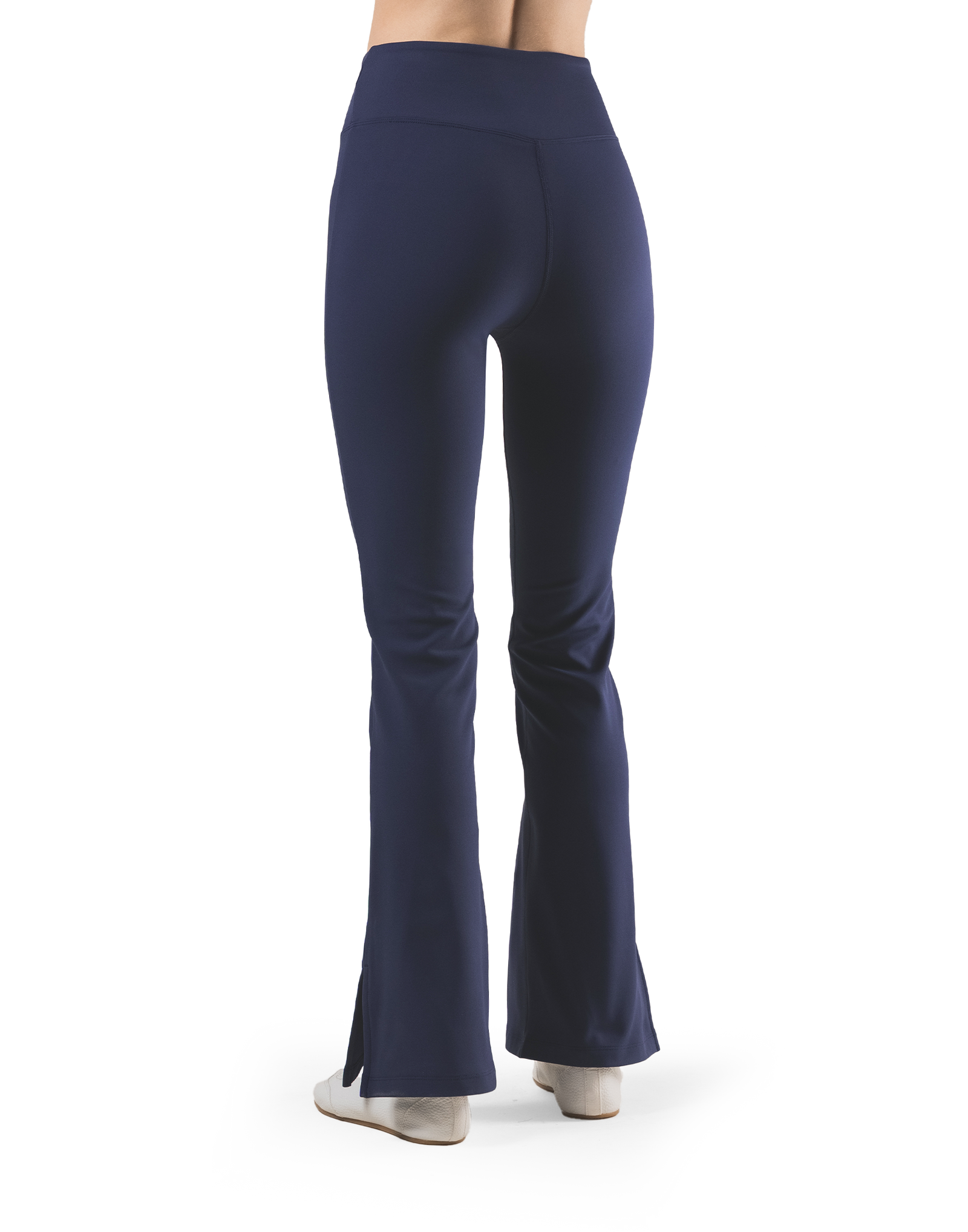 LYCRA® Brushed Inside Flare Leggings - Navy – LÝFT