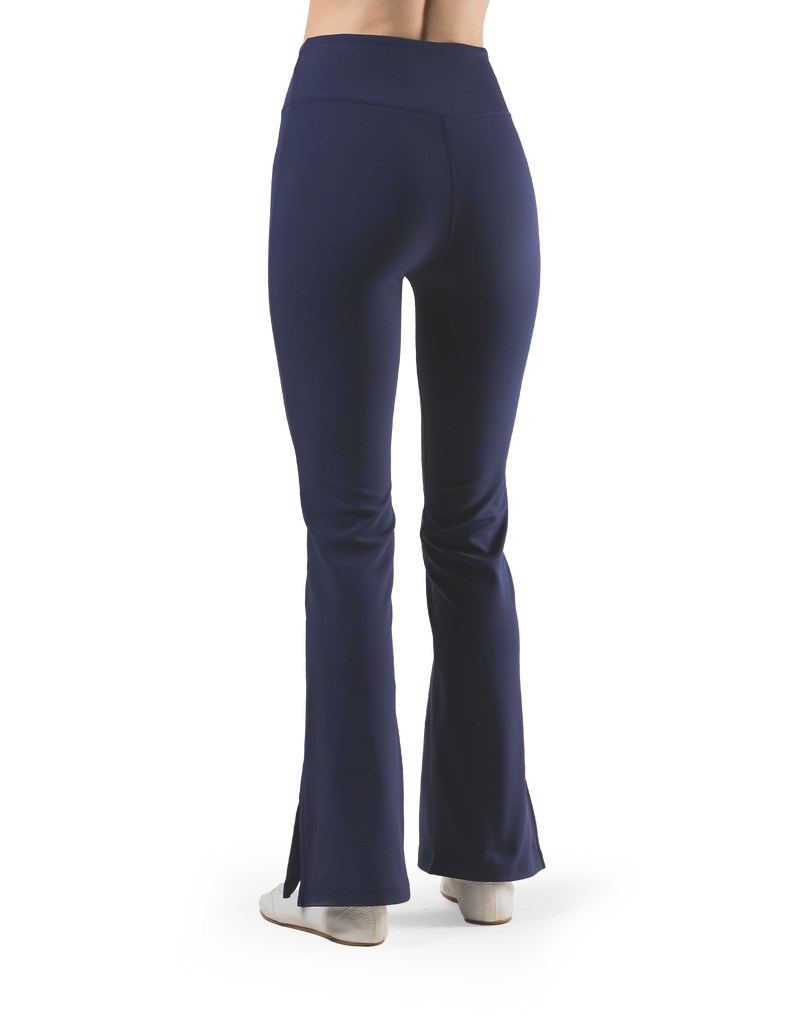 LYCRA® Brushed Inside Flare Leggings - Navy