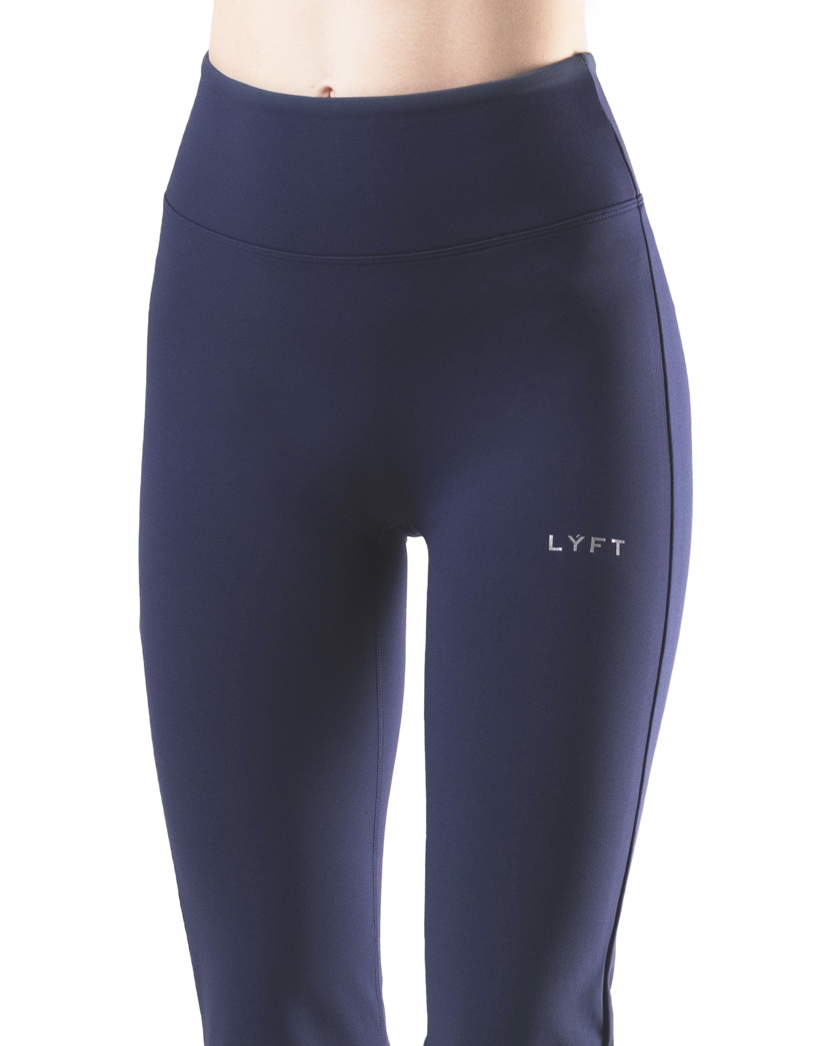 LYCRA® Brushed Inside Flare Leggings - Navy – LÝFT