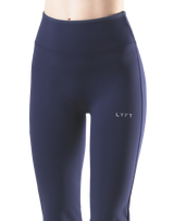 LYCRA® Brushed Inside Flare Leggings - Navy