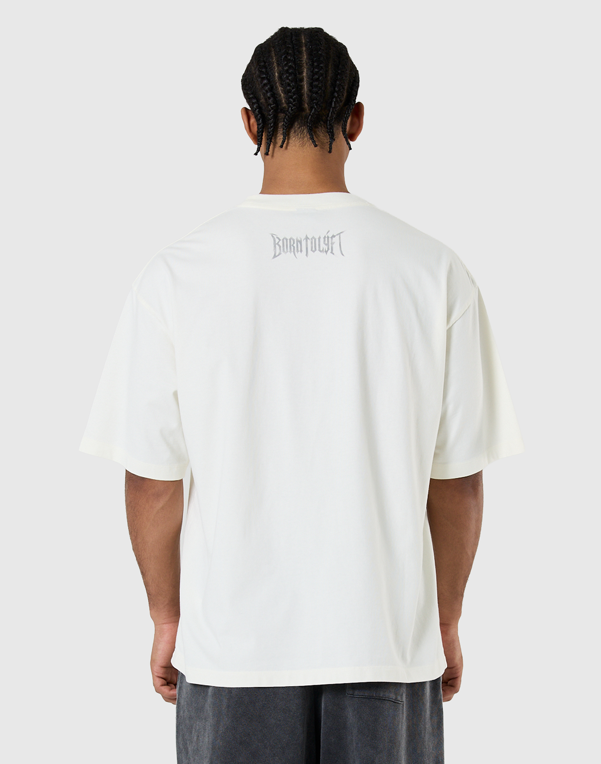 Doberman Metal Logo Vintage Big T-Shirt - Ivory