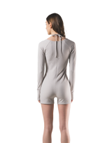 Square Neck Jumpsuit - Beige