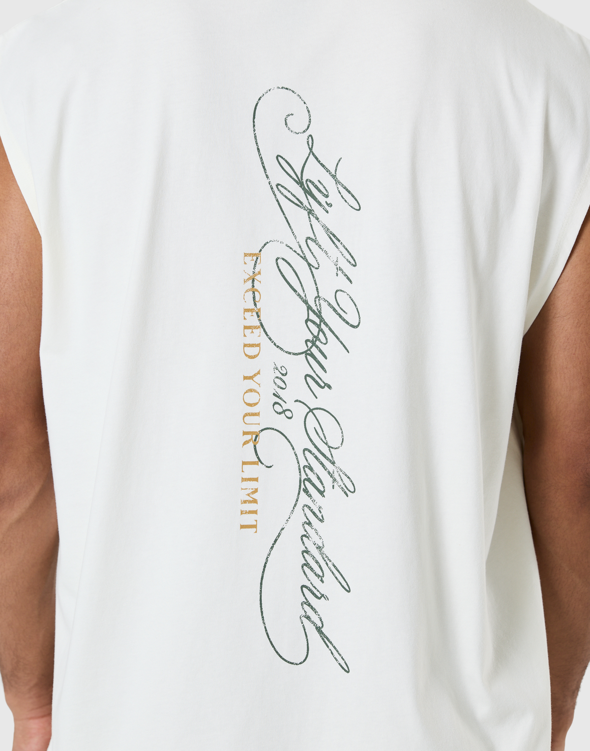 Pegasus Emblem Graphic Vintage Tanktop - Ivory