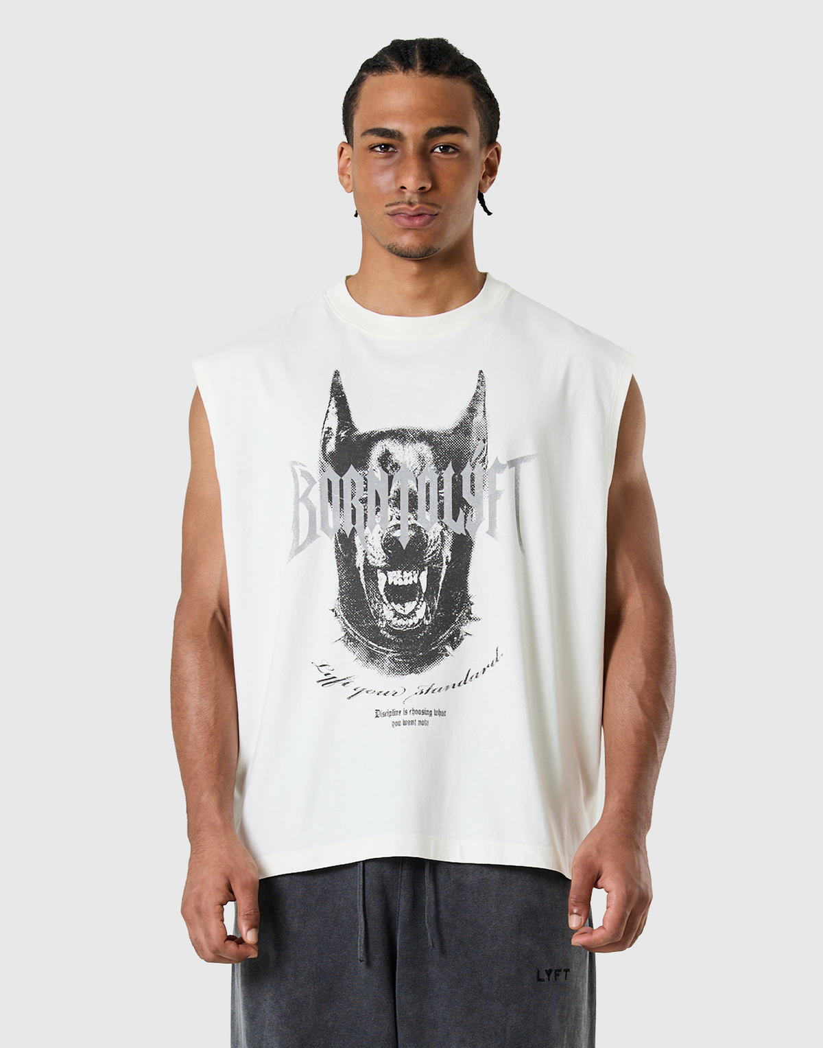 Doberman Metal Logo Vintage Tanktop - Ivory