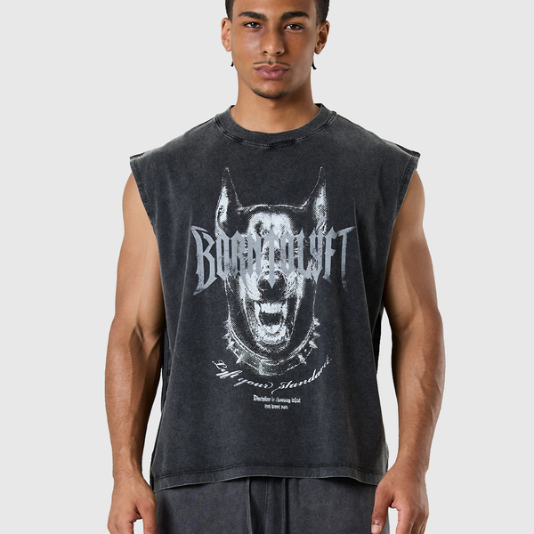 Doberman Metal Logo Vintage Tanktop - Black – LÝFT