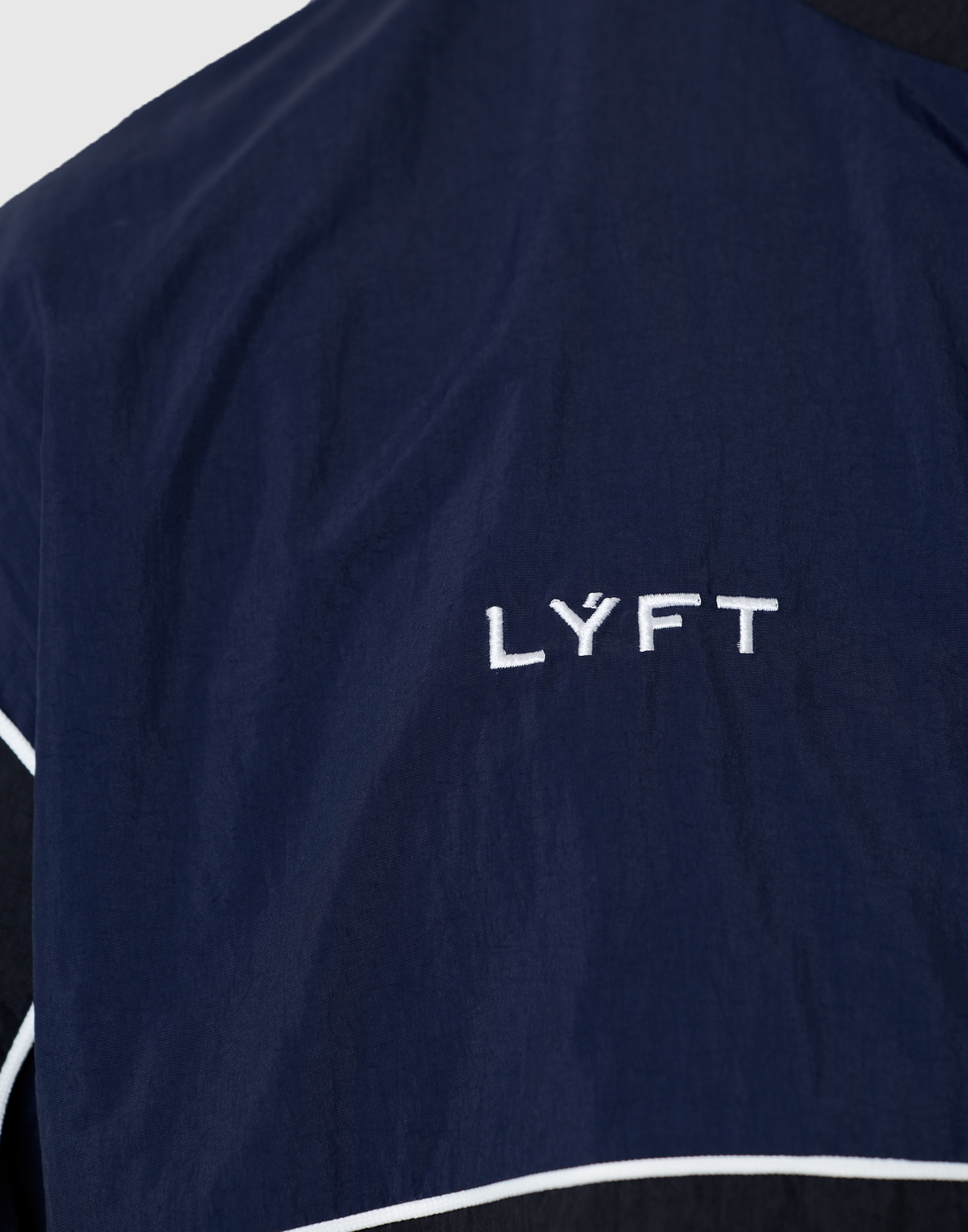BORN TO LÝFT Racing Nylon Jacket - Navy