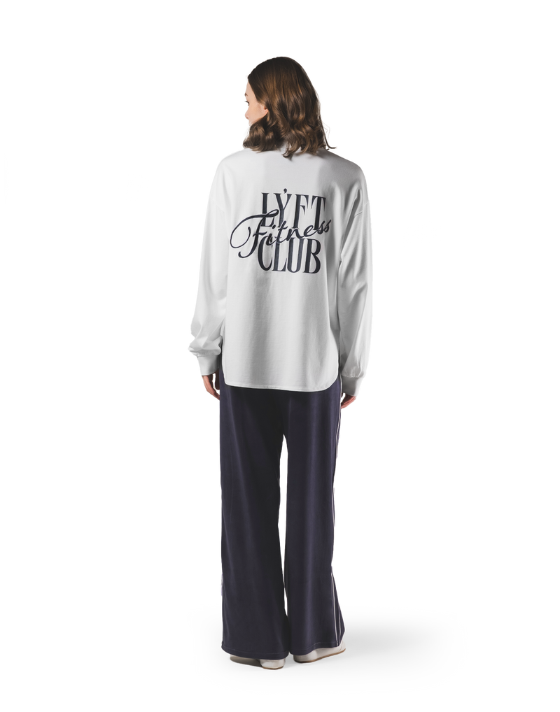 Back Graphic Long Sleeve T-Shirt - White