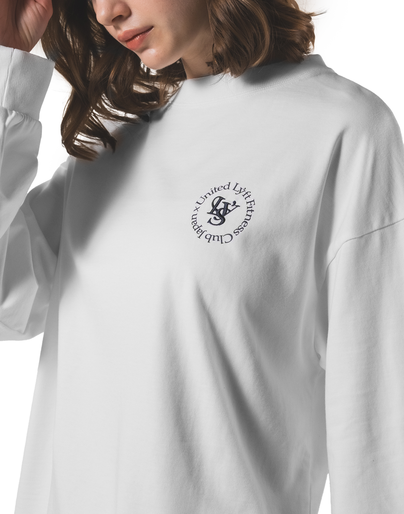 Back Graphic Long Sleeve T-Shirt - White