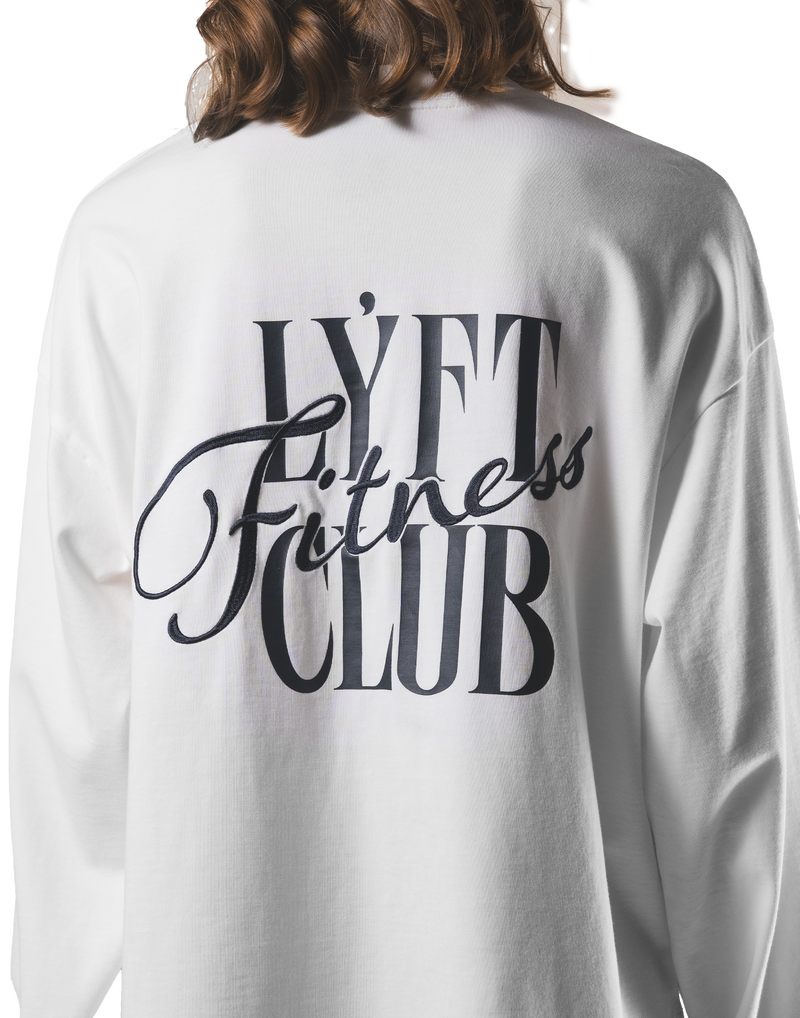 Back Graphic Long Sleeve T-Shirt - White