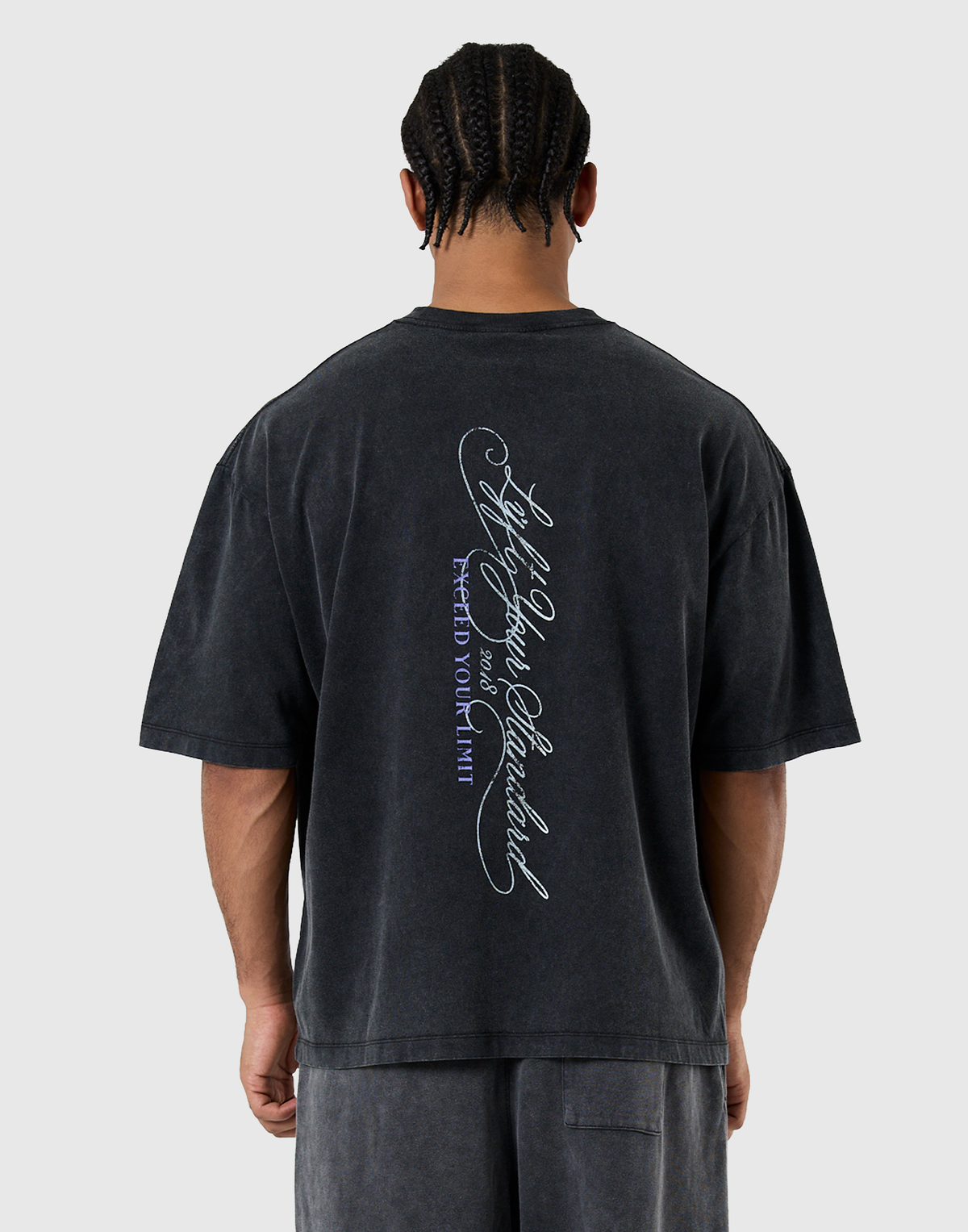 Pegasus Emblem Graphic Vintage Big T-Shirt - Black
