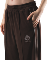 Velour Track Pants - Brown