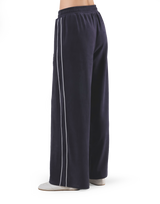 Velour Track Pants - Navy