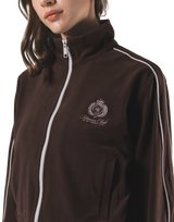 Velour Track Jacket - Brown