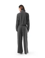 Velour Track Jacket - Grey