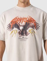Eagle Graphic Vintage Big T-Shirt - Ivory