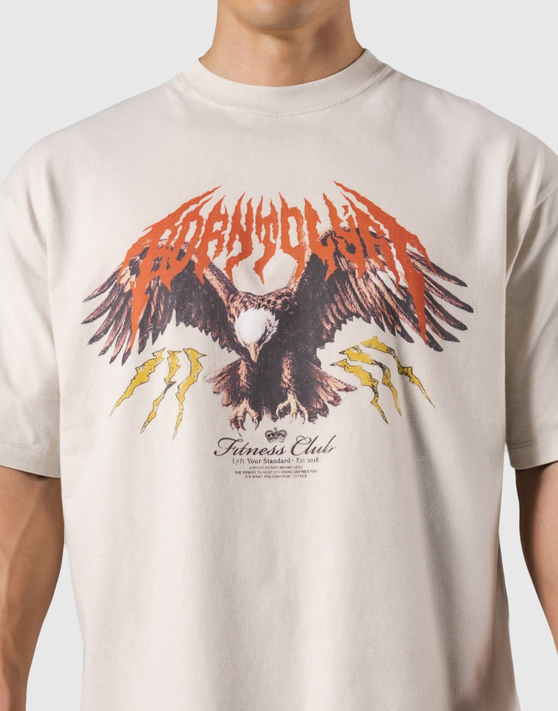 Eagle Graphic Vintage Big T-Shirt - Ivory – LÝFT