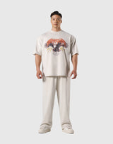 Eagle Graphic Vintage Big T-Shirt - Ivory