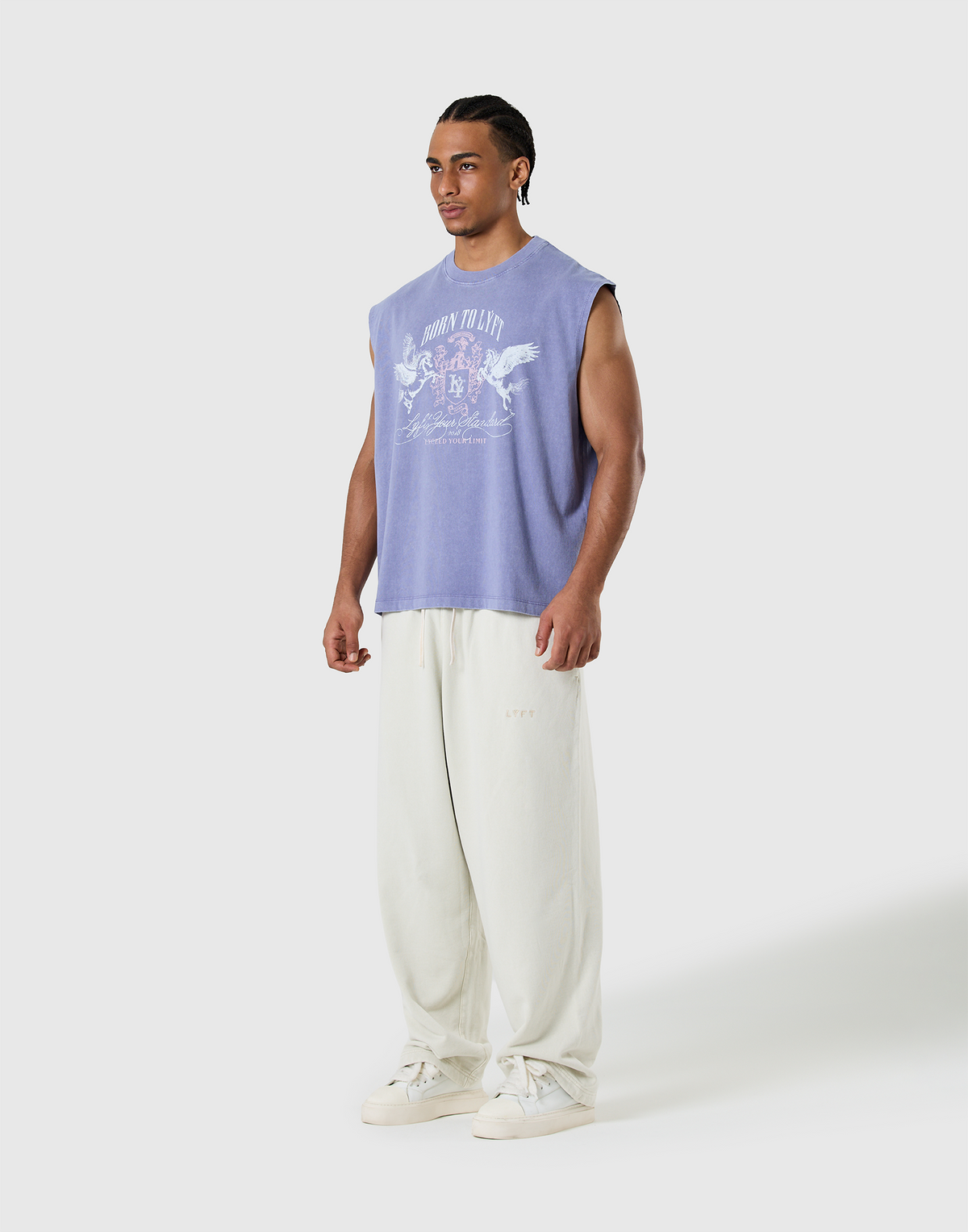 Pegasus Emblem Graphic Vintage Tanktop - Navy