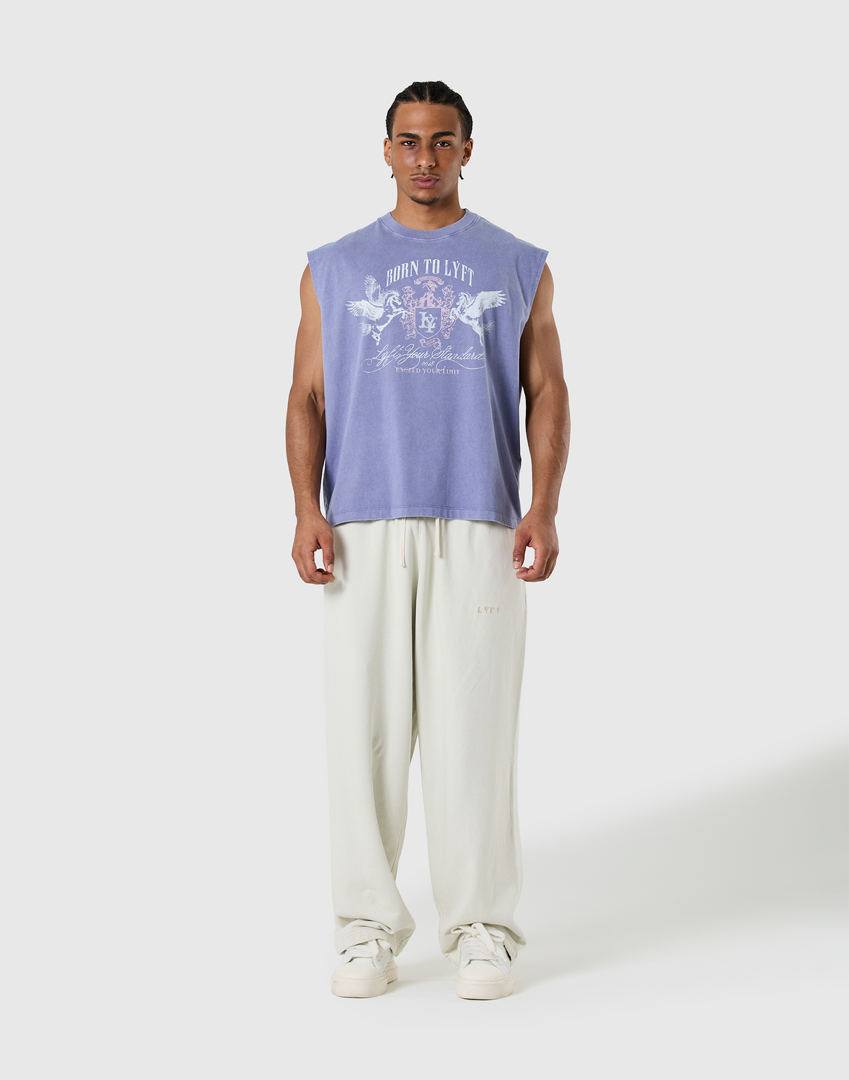 Pegasus Emblem Graphic Vintage Tanktop - Navy