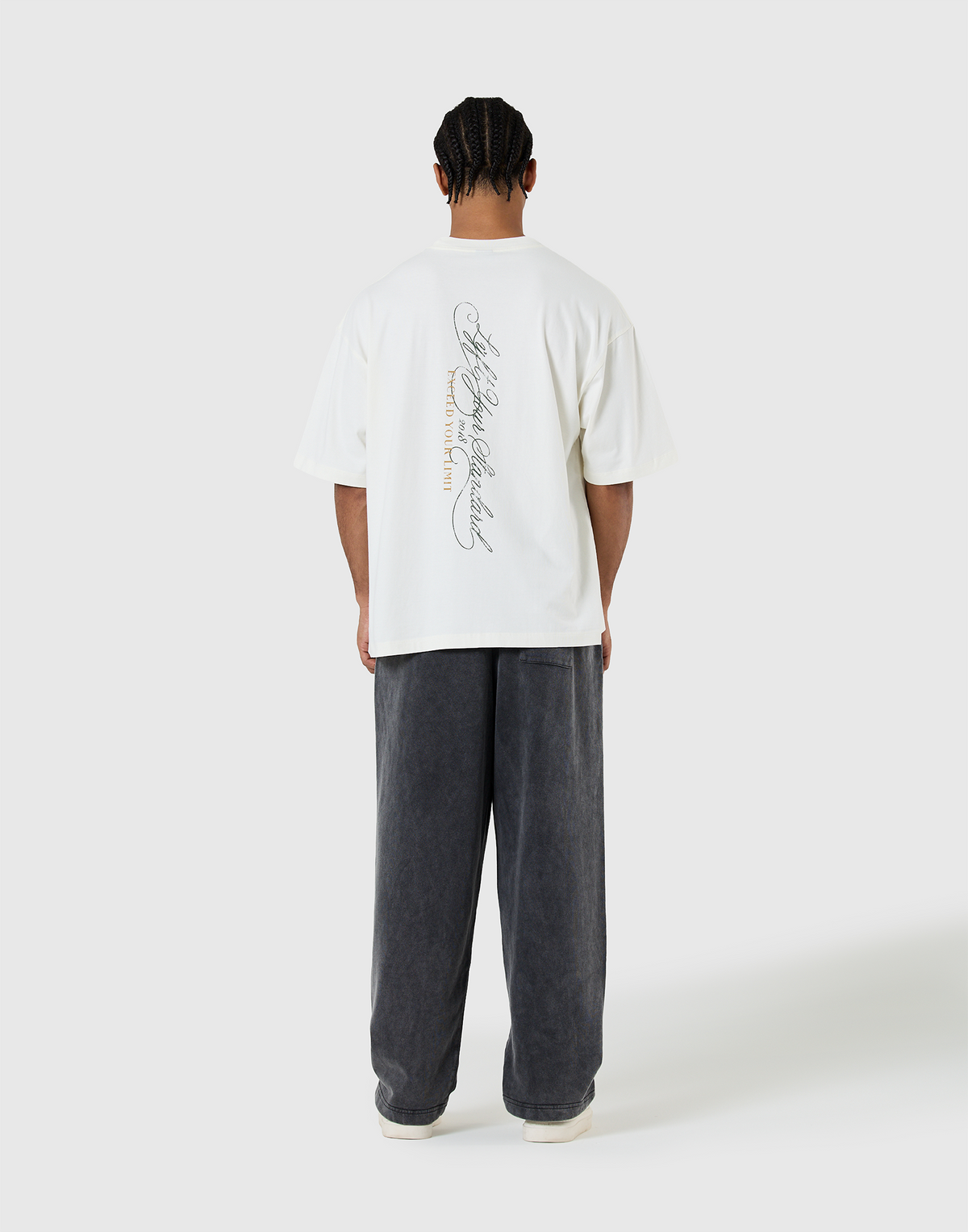 Pegasus Emblem Graphic Vintage Big T-Shirt - Ivory