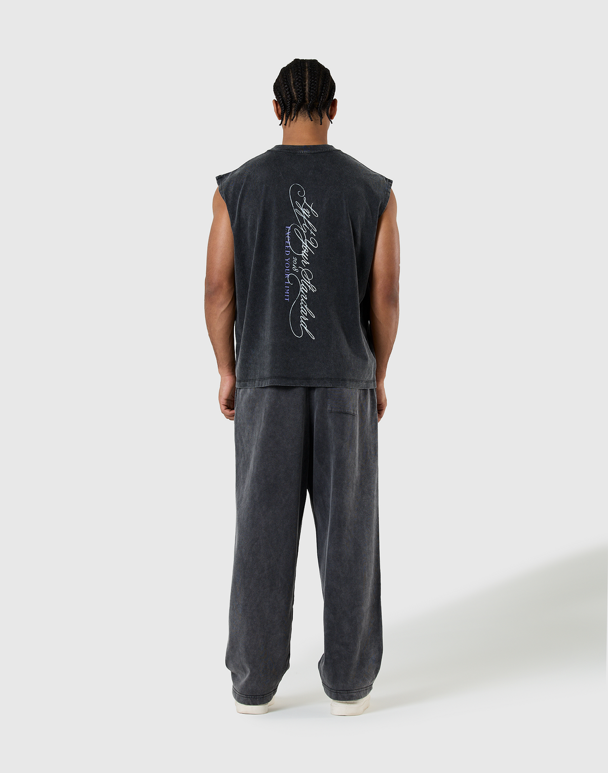 Pegasus Emblem Graphic Vintage Tanktop - Black