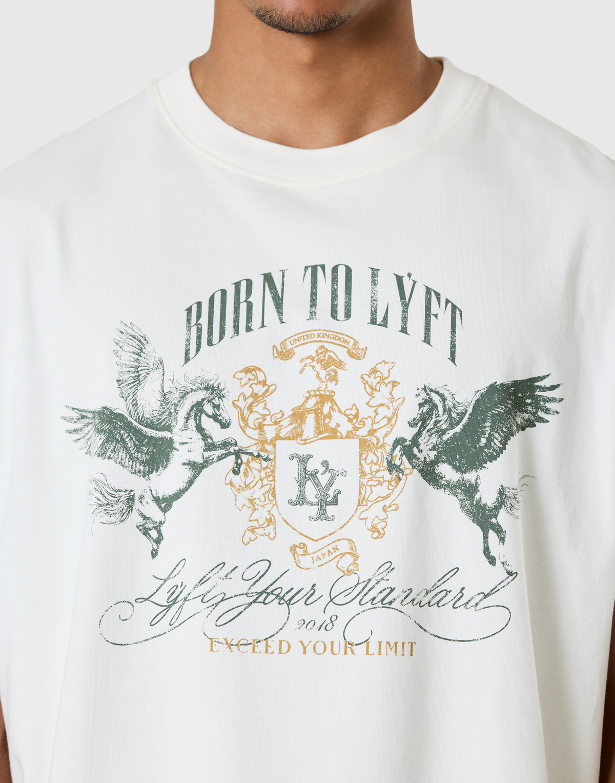 Pegasus Emblem Graphic Vintage Tanktop - Ivory