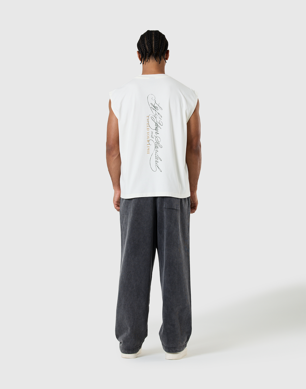 Pegasus Emblem Graphic Vintage Tanktop - Ivory