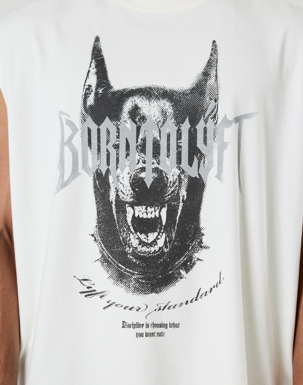 Doberman Metal Logo Vintage Tanktop - Ivory