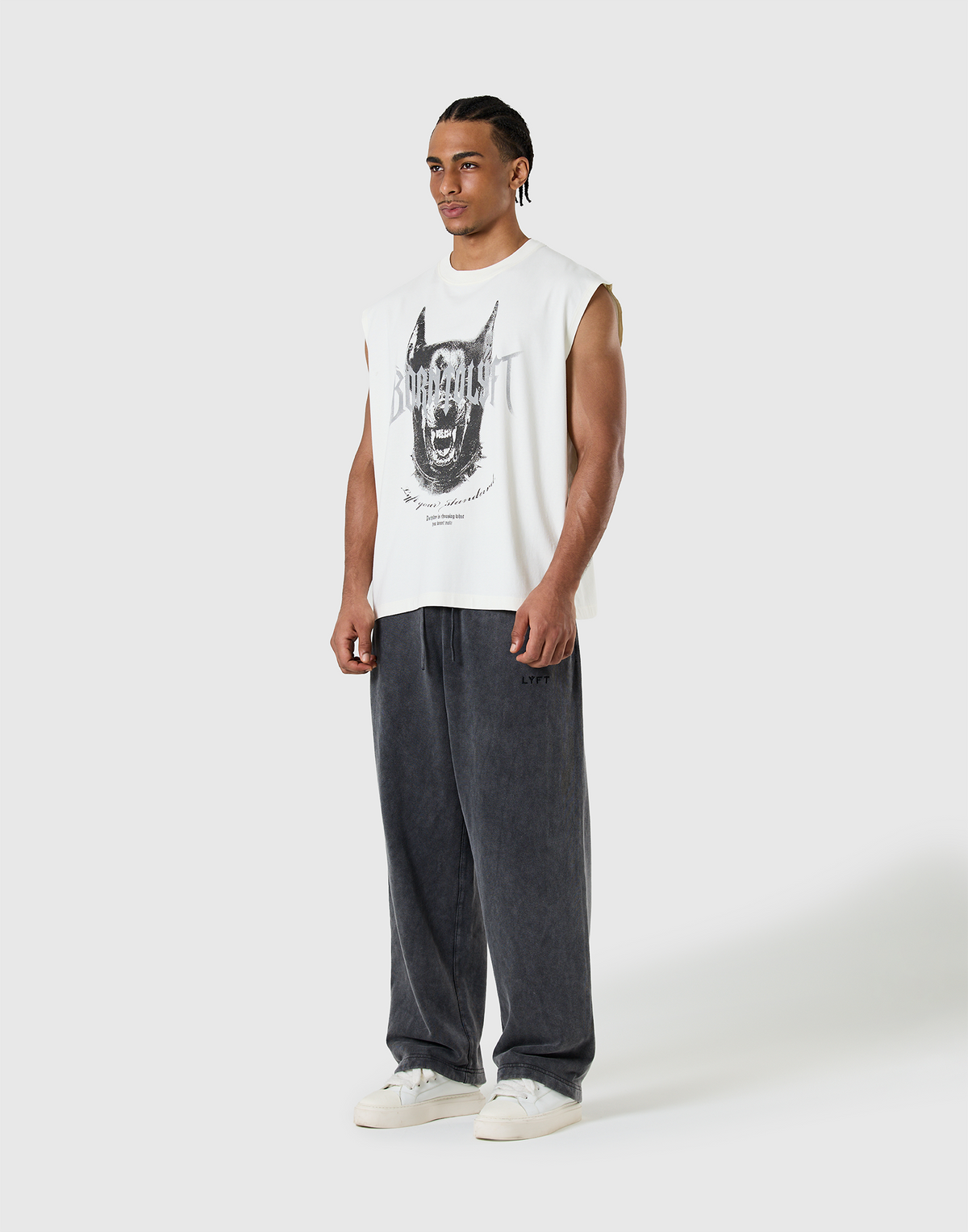 Doberman Metal Logo Vintage Tanktop - Ivory