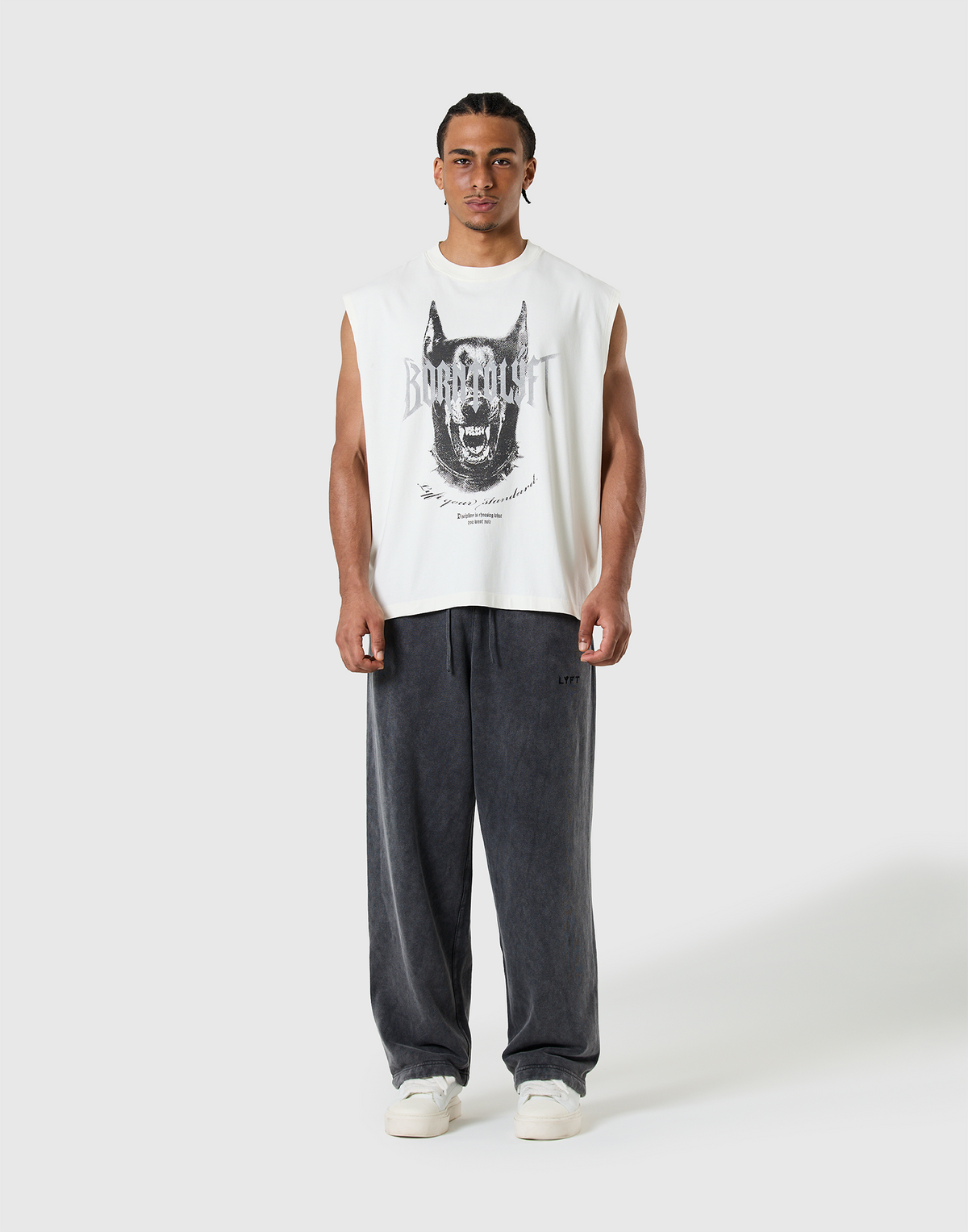 Doberman Metal Logo Vintage Tanktop - Ivory