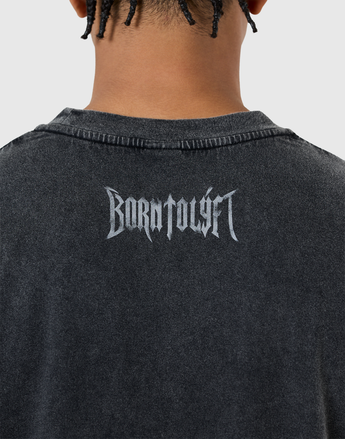 Doberman Metal Logo Vintage Big T-Shirt - Black