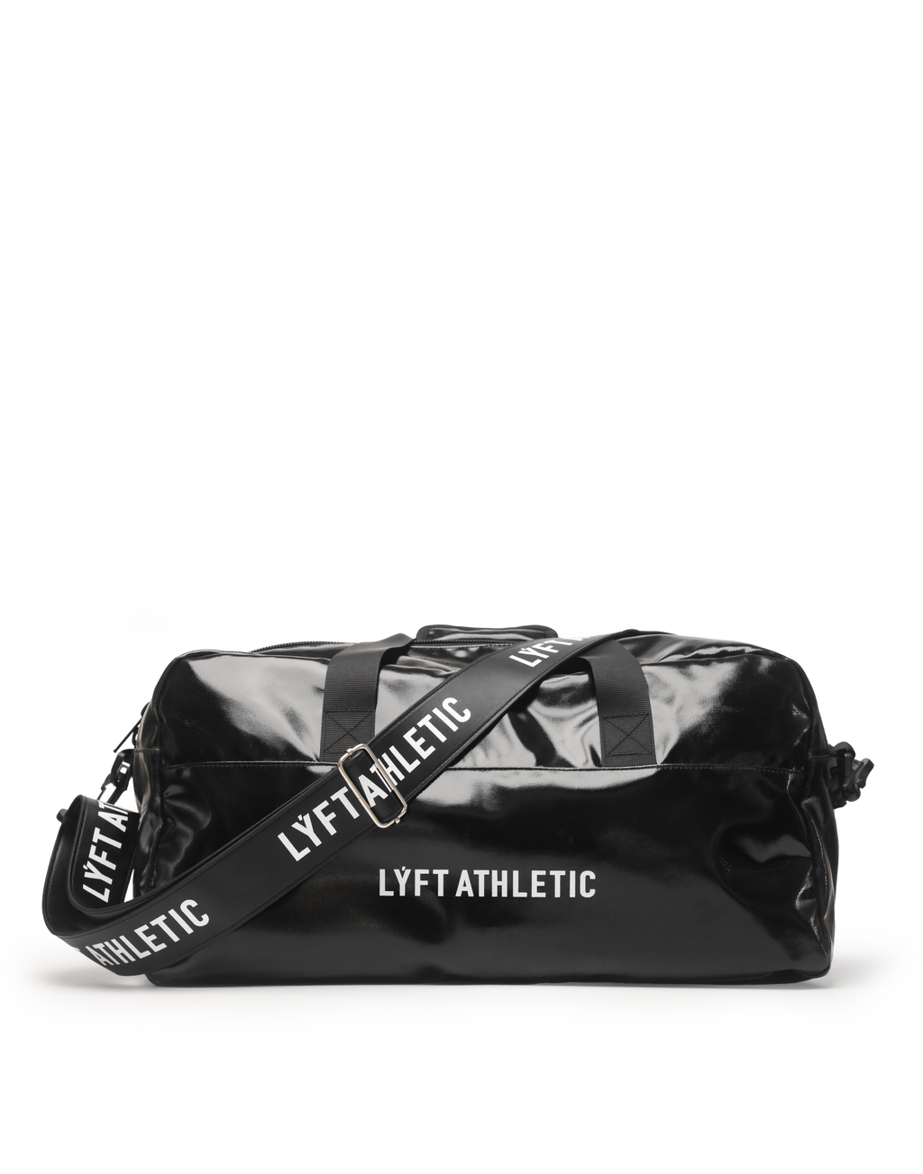 LÝFT 2Way Enamel Duffle Bag - Black