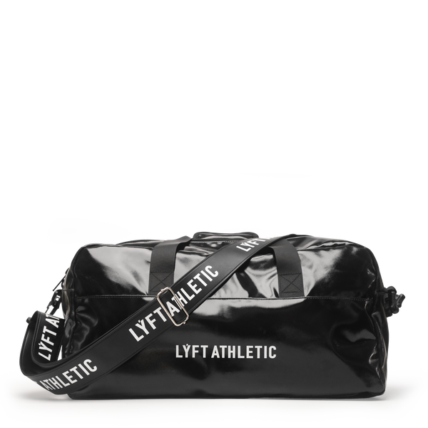 LÝFT 2Way Enamel Duffle Bag - Black
