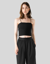 Cup In LÝFT Logo Camisole - Black