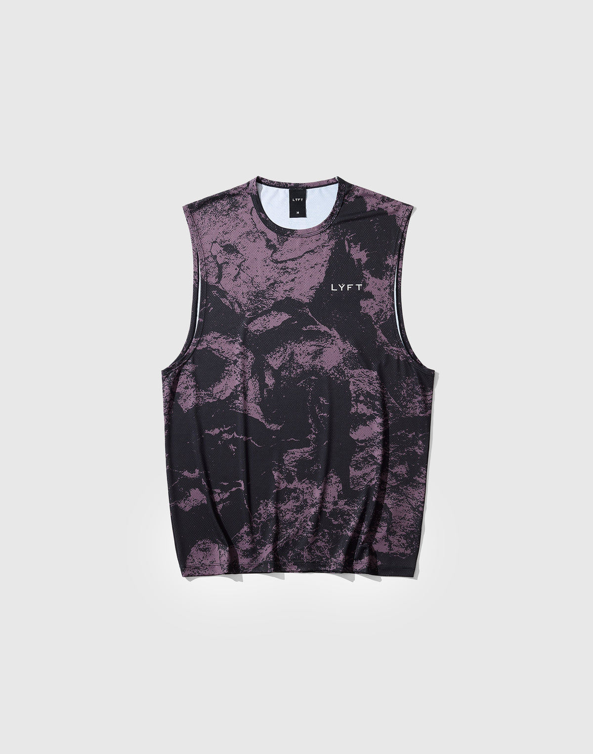Camouflage Pattern Stretch Mesh Tanktop - Red