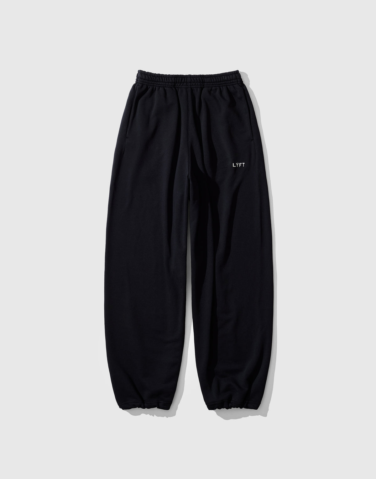 One Point LÝFT Logo Wide Sweat Pants - Black