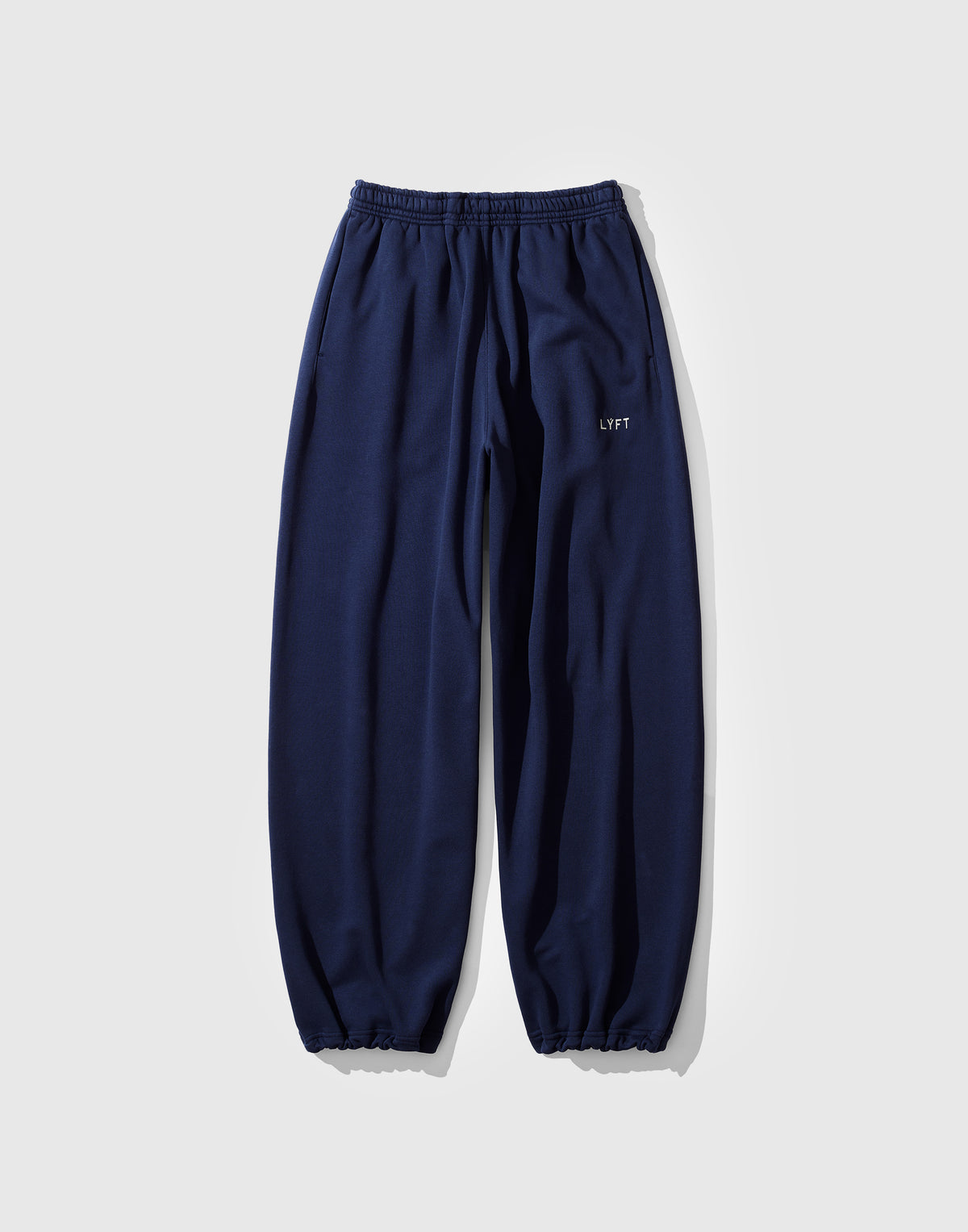 One Point LÝFT Logo Wide Sweat Pants - Navy