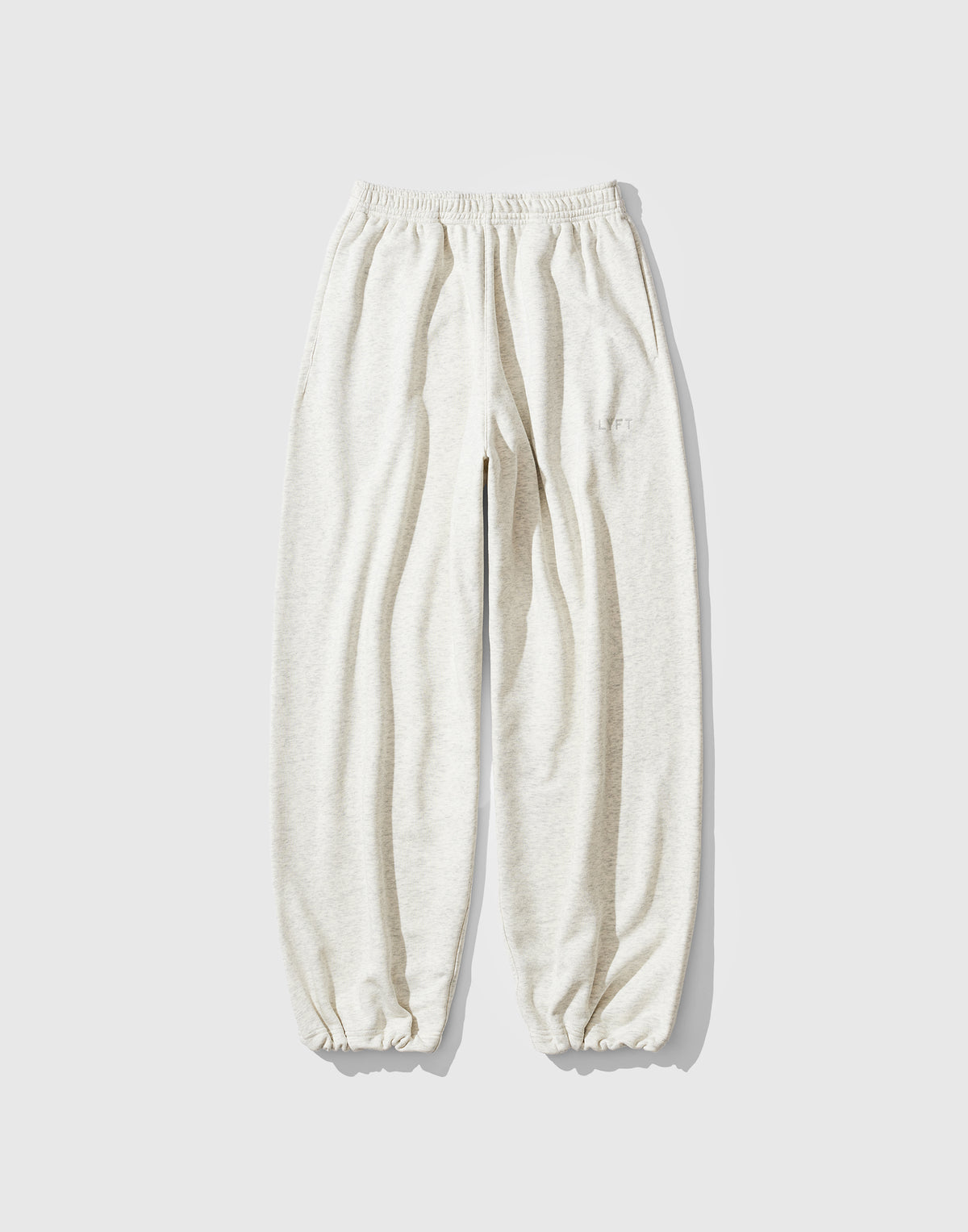 One Point LÝFT Logo Wide Sweat Pants - Ivory